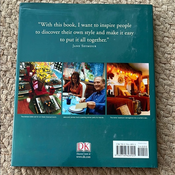 Making Yourself at Home by Jane Seymour - Home Décor Book with Green Cover - Picture 2 of 16